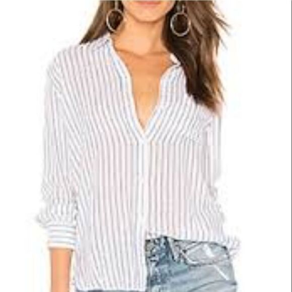Zac & Rachel Tops - BRAND NEW ZAC& RACHEL WOMAN LONG SLEEVES BLACK AND WHITE SHIRT